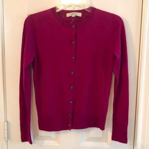 LOFT Women Classic Cotton Cardigan Sweater Size XS